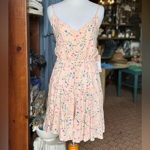 Ci Sono Pink Floral Midi Dress
